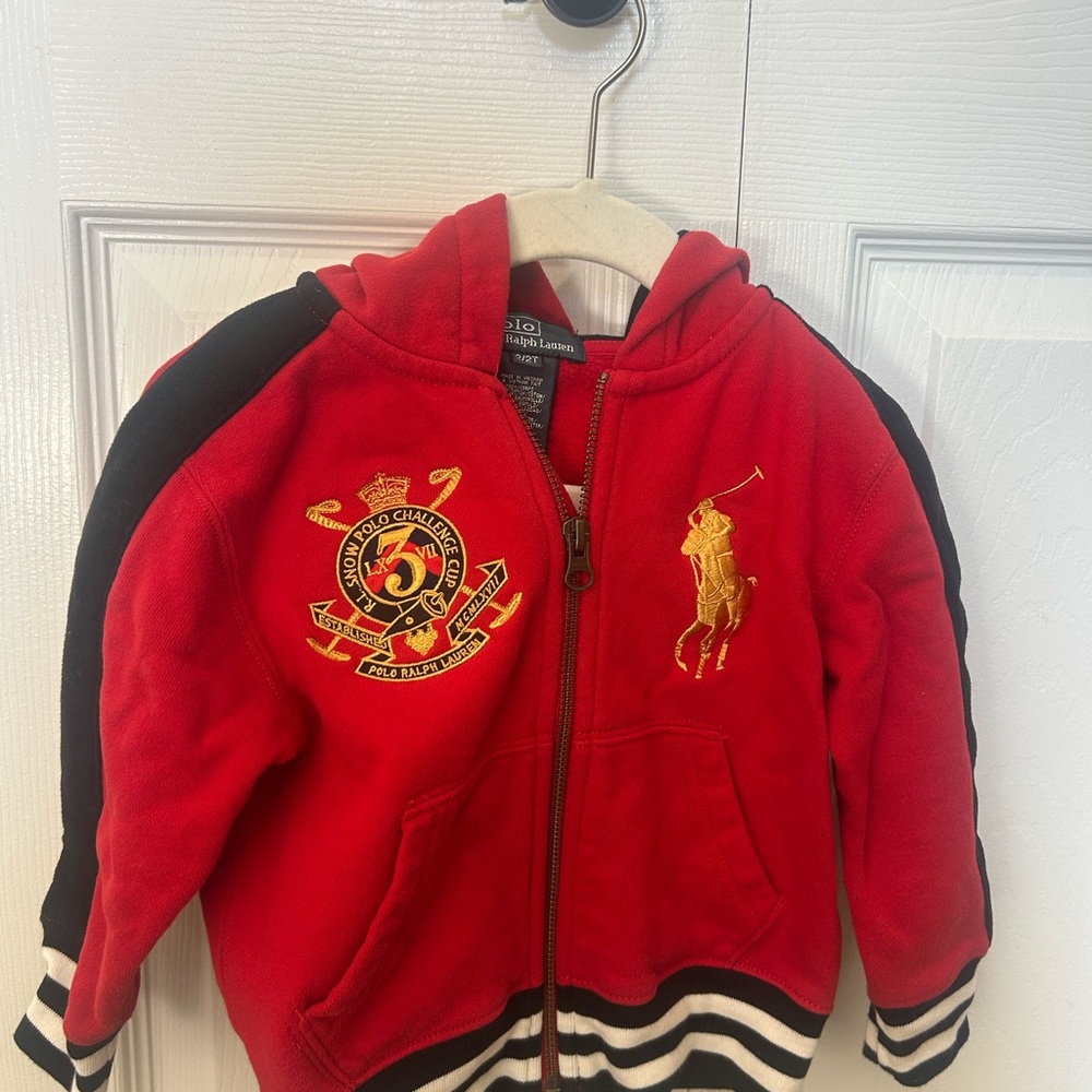 Polo by Ralph Lauren Kids Red and Black Hoodie